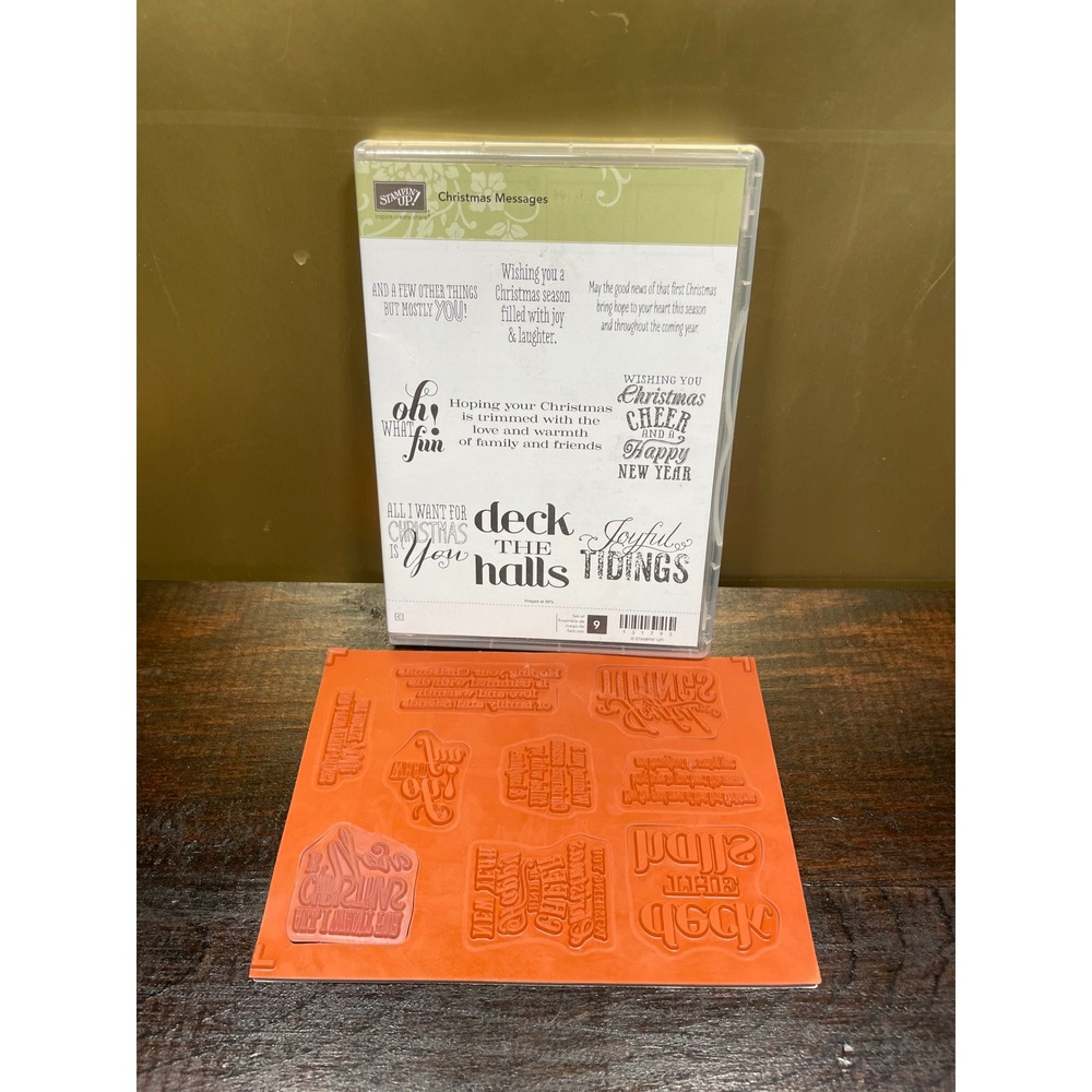 Stampin Up! Christmas Messages Stamp Set Holiday Rubber Stamps Greetings Phrases